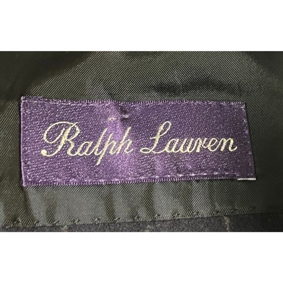 12-16 RALPH LAUREN Purple Label Men's Suit Striped 100% Wool Navy Size 42R - Picture 8 of 14